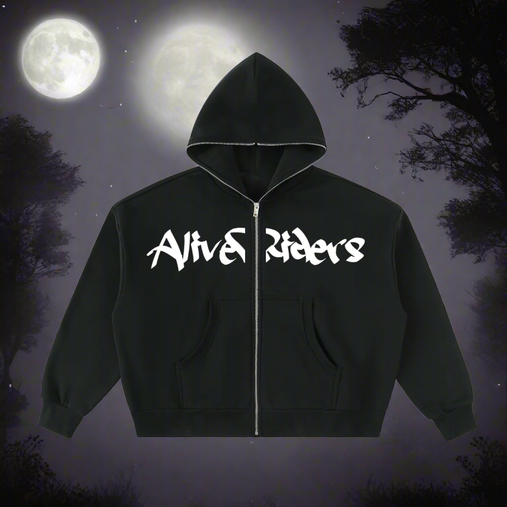 AliveRiders Full Zip Hoodie 🌑