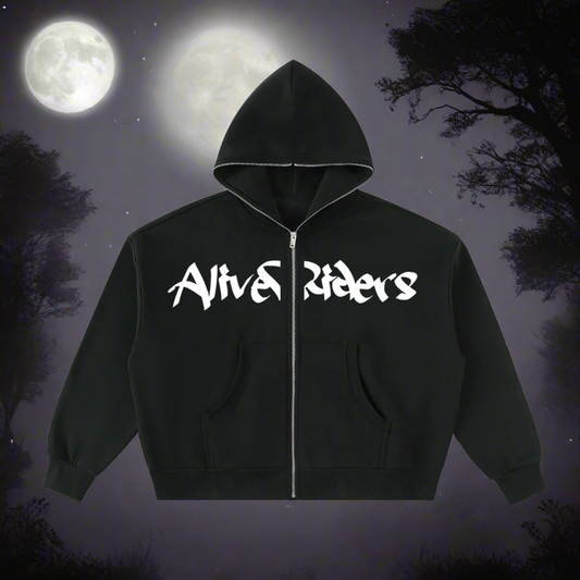 AliveRiders Full Zip Hoodie 🌑