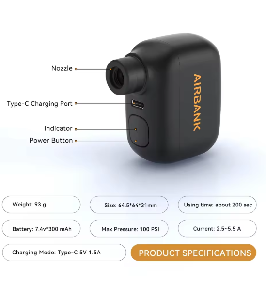 Mini Portable Bike Pump