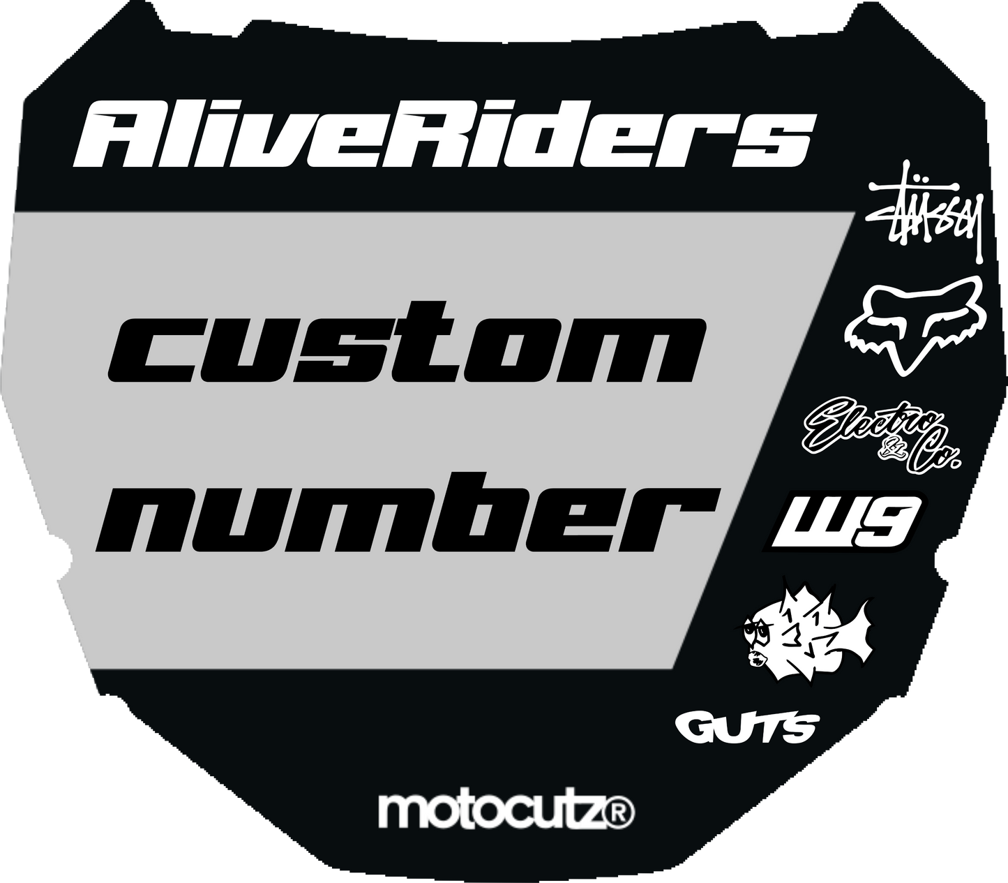 AliveRiders ODI plate